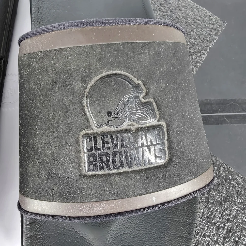 Nike Offcourt NFL Cleveland Browns Slides Black Men's 13 Shoe DD0512-001 Sandals